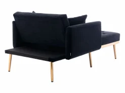 Sofá cama convertible en osito - Patas de metal dorado - Función chaise longue^ Online