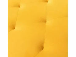 Diván Cama|Sofá cama convertible en osito - Patas de metal dorado - Función chaise longue