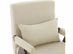 KOMHTOM Sofá cama convertible tres en uno, silla plegable tapizada, nogal Beige Outlet