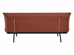 Happy Garden Sofá Vintage|Sofá cama de 3 plazas ANATOLE en terciopelo terracota -