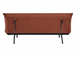 Happy Garden Sofá Vintage|Sofá cama de 3 plazas ANATOLE en terciopelo terracota -
