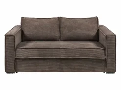 Sofá cama de 3 plazas con apertura italiana de pana beige LORETO^Vente-unique Online
