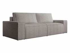 Vente-unique Sofá - 4 Plazas|Sofá cama de 4 plazas convertible de pana anchas color AMELIA