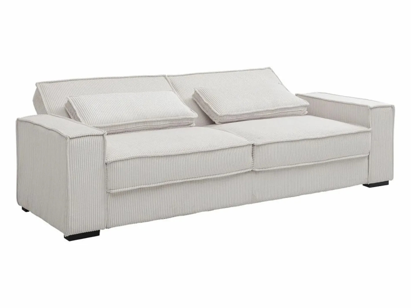 Vente-unique Todos Los Sofás|Sofá De Terciopelo|Sofá cama de 3 plazas convertible en terciopelo FINORO
