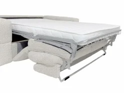 Vente-unique Sofá Cama|Sofá cama de 4 plazas de apertura rápida Tela bouclé colchón de 13 cm ISSORO
