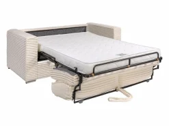 Sofá cama de 3 plazas de apertura rápida de pana color LORETO^Vente-unique Hot