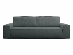 Vente-unique Sofá cama de 4 plazas de pana gris - AMELIA Gris antracita New