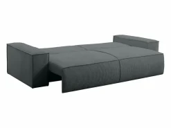 Vente-unique Sofá cama de 4 plazas de pana gris - AMELIA Gris antracita New