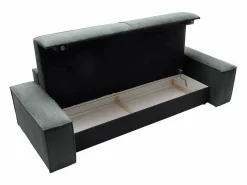 Vente-unique Sofá cama de 4 plazas de pana gris - AMELIA Gris antracita New