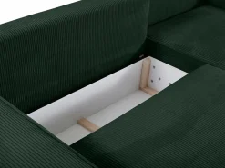 Sofá cama de 4 plazas de pana - AMELIA de Pascal Morabito^Vente-unique Best