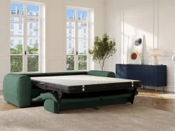 Sofá cama de 4 plazas de pana POGNIA^Vente-unique New