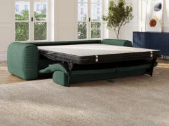 Sofá cama de 4 plazas de pana POGNIA^Vente-unique New
