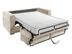 Vente-unique Sofá De Terciopelo|Sofá - 3 Plazas|Sofá cama de 3 plazas de pana - 140 cm - 14 cm LORETO