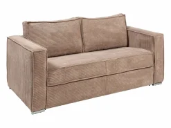 Sofá cama de 3 plazas de pana color láminas anchas - 22 cm LORETO^Vente-unique Sale
