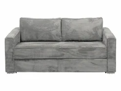 Vente-unique Sofá De Terciopelo|Sofá - 4 Plazas|Sofá cama de 4 plazas de pana - 160 cm - 22 cm LORETO