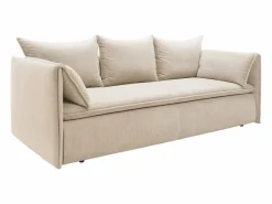 Sofá cama de 3 plazas de terciopelo de canalé TEODORA de PASCAL MORABITO^Vente-unique Sale