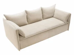 Sofá cama de 3 plazas de terciopelo de canalé TEODORA de PASCAL MORABITO^Vente-unique Sale