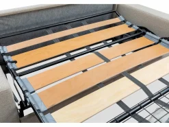 Sofá cama de 4 plazas de tela tipo italiano gris - Colchón de espuma 18 cm - CALIFE^Vente-unique Sale