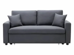 Sofá cama de 3 plazas de tela antracita INIZOR^Vente-unique Outlet