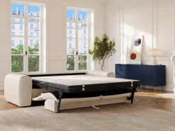 Sofá cama de 4 plazas en tela texturizada POGNIA^Vente-unique Hot