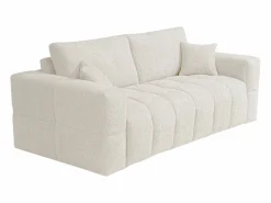 Sofá cama de 4 plazas en tela bouclé colchón de 16 cm ISSORO^Vente-unique Outlet