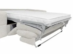 Sofá cama de 4 plazas en tela bouclé colchón de 16 cm ISSORO^Vente-unique Outlet