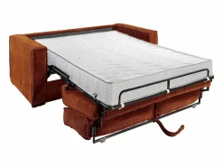 Sofá cama de 4 plazas exprés de pana - 160 cm - 18 cm LORETO^Vente-unique Clearance