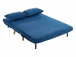 Vente-unique Sofá Escandinavo|Sofá cama de 2 plazas tela patas madera VALERIO