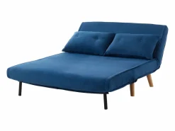 Vente-unique Sofá Escandinavo|Sofá cama de 2 plazas tela patas madera VALERIO