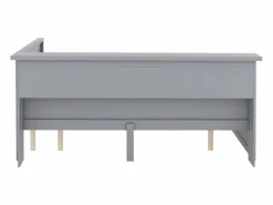 Hauss Spole Sofá cama de 140 x 200 cm con cama nido de 90 x 190 cm - Con LED, USB y almacenaje - Gris Hot