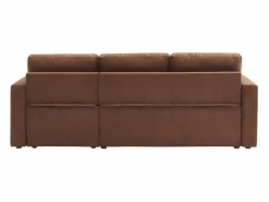 Sofá cama de pana de 3 plazas óxido^Sweeek Discount