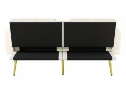 Sofá cama Espuma alta densidad Cojines lumbares Diseño elegante Terciopelo (Sin colchón)^ Outlet
