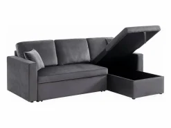 Sweeek Sofá Modular|Sofá cama esquinero reversible de 3 plazas oscuro