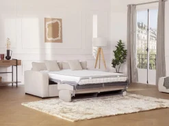 Sofá cama Express convertible en pana , cama de láminas de 160 cm, 16 cm de grosor, MONDOVI^Vente-unique Best