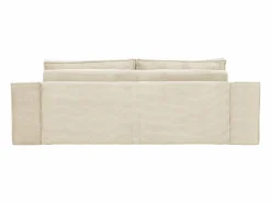 Sofá cama exprés AMELIA de 3 plazas en pana - Superficie de descanso de 140 cm - Colchón viscoelástico de 13 cm^Vente-unique Discount