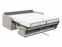 Sofá cama exprés de 2 plazas de tela color gris CALIFE^Vente-unique Sale