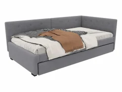 Sofá cama extraíble - 90 x 200 cm + 90 x 190 cm - con cabecero - terciopelo -^Merax Outlet