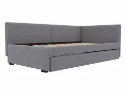 Sofá cama extraíble - 90 x 200 cm + 90 x 190 cm - con cabecero - terciopelo -^Merax Outlet