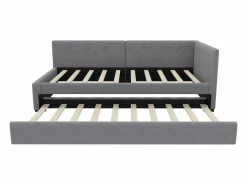 Sofá cama extraíble - 90 x 200 cm + 90 x 190 cm - con cabecero - terciopelo -^Merax Outlet