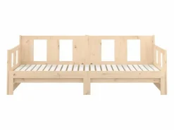 Clicnbuy Cama Diván|Cama Nido|Sofá cama extraíble madera maciza de pino 2x(80x200) cm