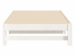 Clicnbuy Cama Diván|Cama Nido|Sofá cama extraíble madera maciza de pino 2x(75x190) cm