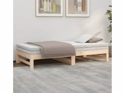 Sofá cama extraíble madera maciza de pino 2x(90x190) cm^Clicnbuy Online