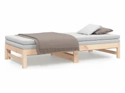 Sofá cama extraíble madera maciza de pino 2x(90x190) cm^Clicnbuy Online