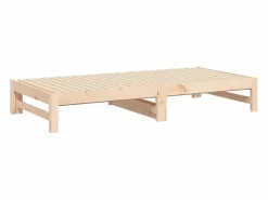 Sofá cama extraíble madera maciza de pino 2x(90x190) cm^Clicnbuy Online