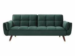 Sofá cama GULCAN de 3 plazas con mecanismo clic-clac en terciopelo^Vente-unique Hot