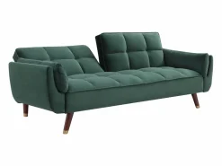 Sofá cama GULCAN de 3 plazas con mecanismo clic-clac en terciopelo^Vente-unique Hot