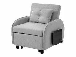 Sillón Cama|Sofá cama individual extraíble multifuncional: con función de cama, sillón y sillón, sofá cama ajustable en tres posiciones, mesas de té plegables