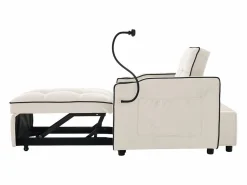 Sillón Cama|Sofá cama individual extraíble 3 en 1: con portavasos y soporte para teléfono, sofá cama, sillón y sillón.