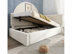Merax Cama Diván|Sofá cama infantil tapizado - 90 x 200 cm - con almacenaje hidráulico - terciopelo -