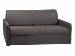 Vente-unique Sofá cama italiano 3 plazas de piel sintética CALIFE Gris Sale